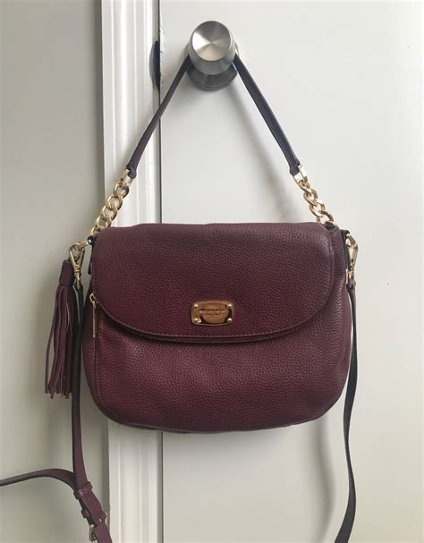 michael kors crossbody maroon|Michael Kors Crossbody bag.